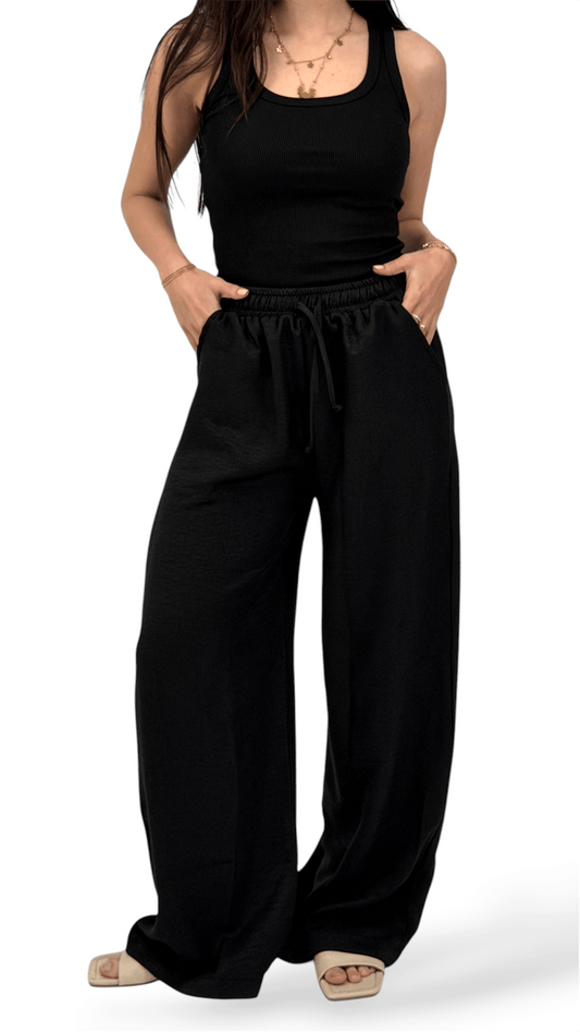 The Linen pants - Black