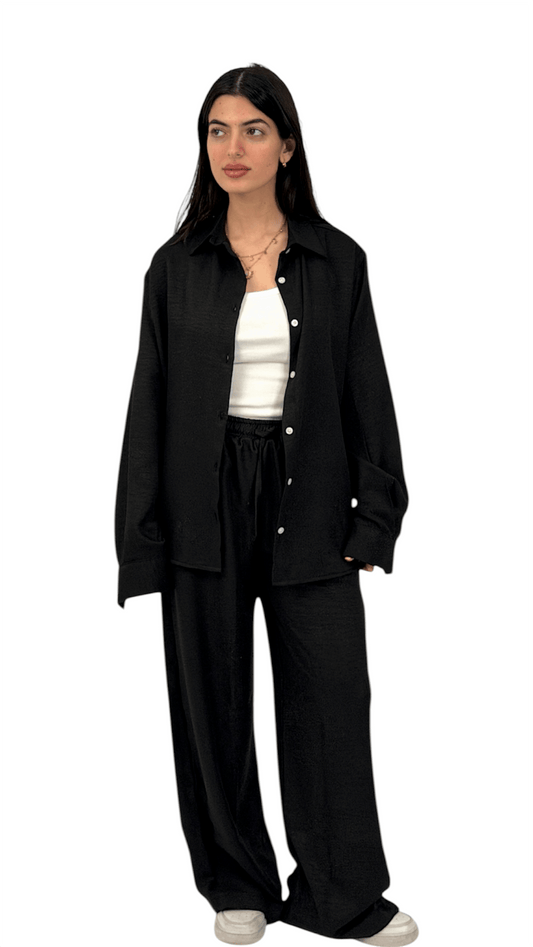 The Linen shirt - Black