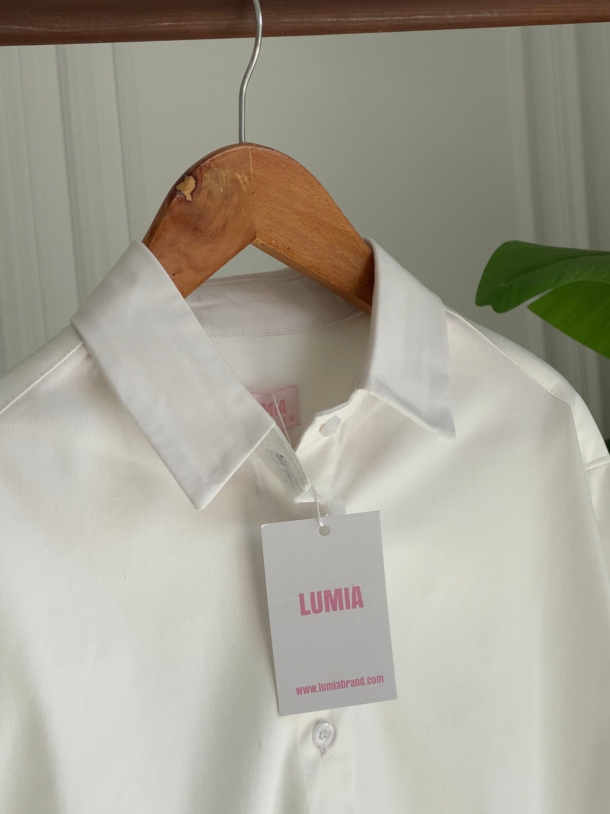 Clean plain white shirt