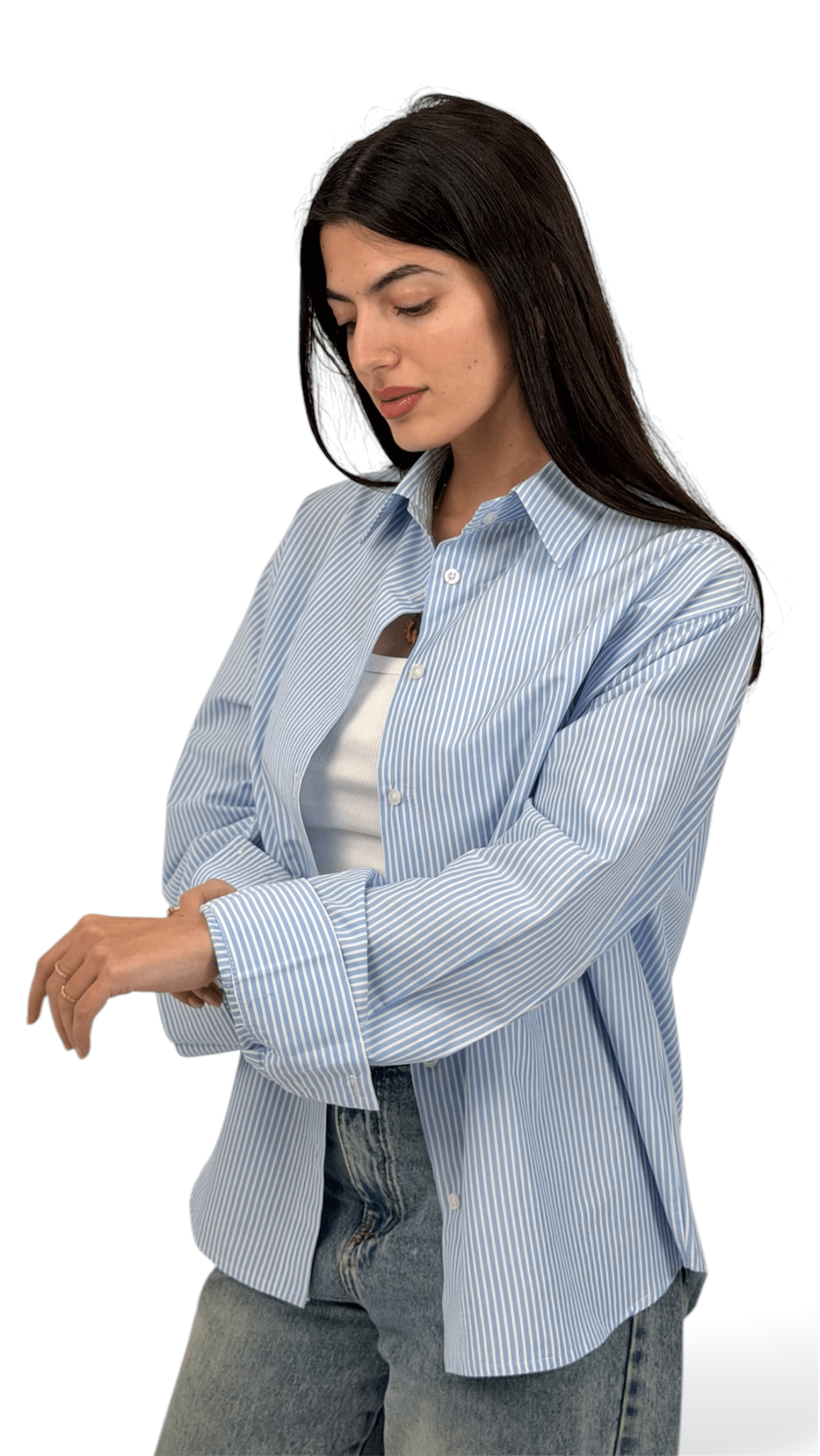 The perfect Striped shirt - blue