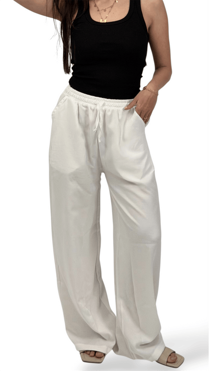 The Linen pants - White
