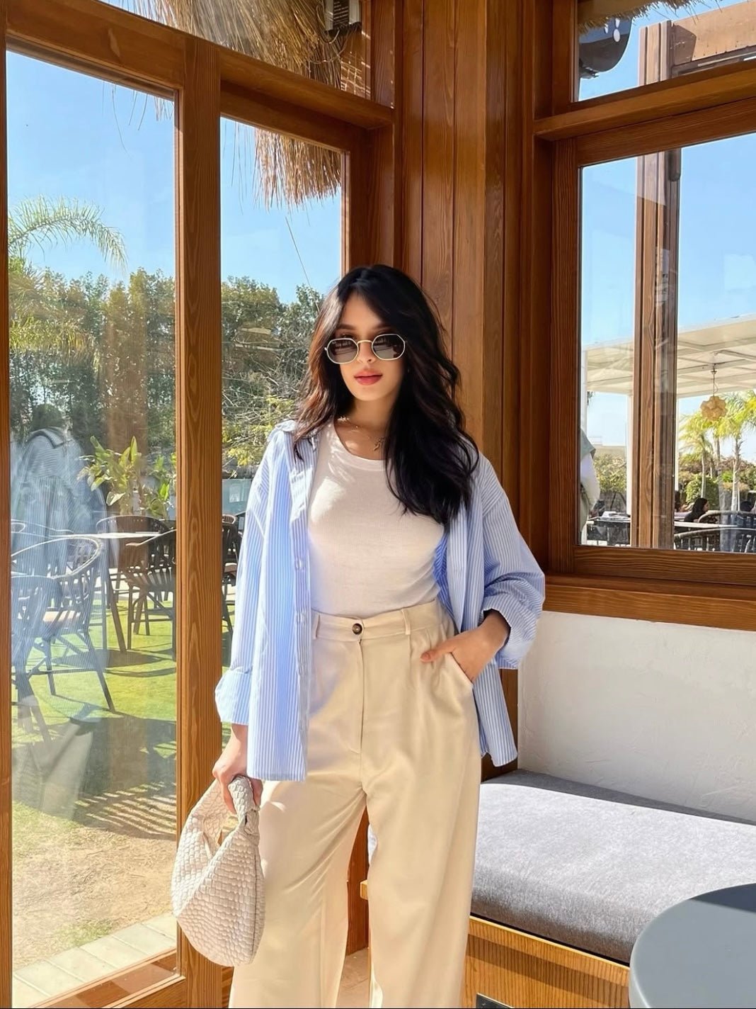 The perfect Striped shirt -Blue