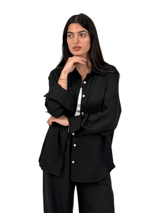 The Linen shirt - Black