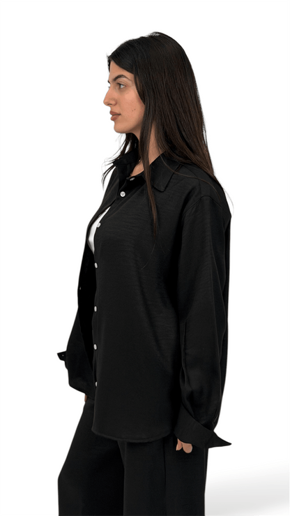 The Linen shirt - Black