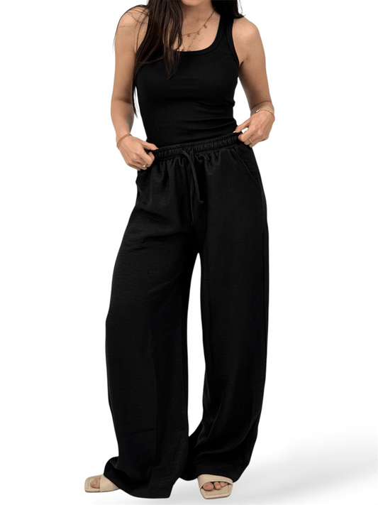 The Linen pants - Black