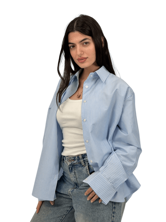 The perfect Striped shirt - blue