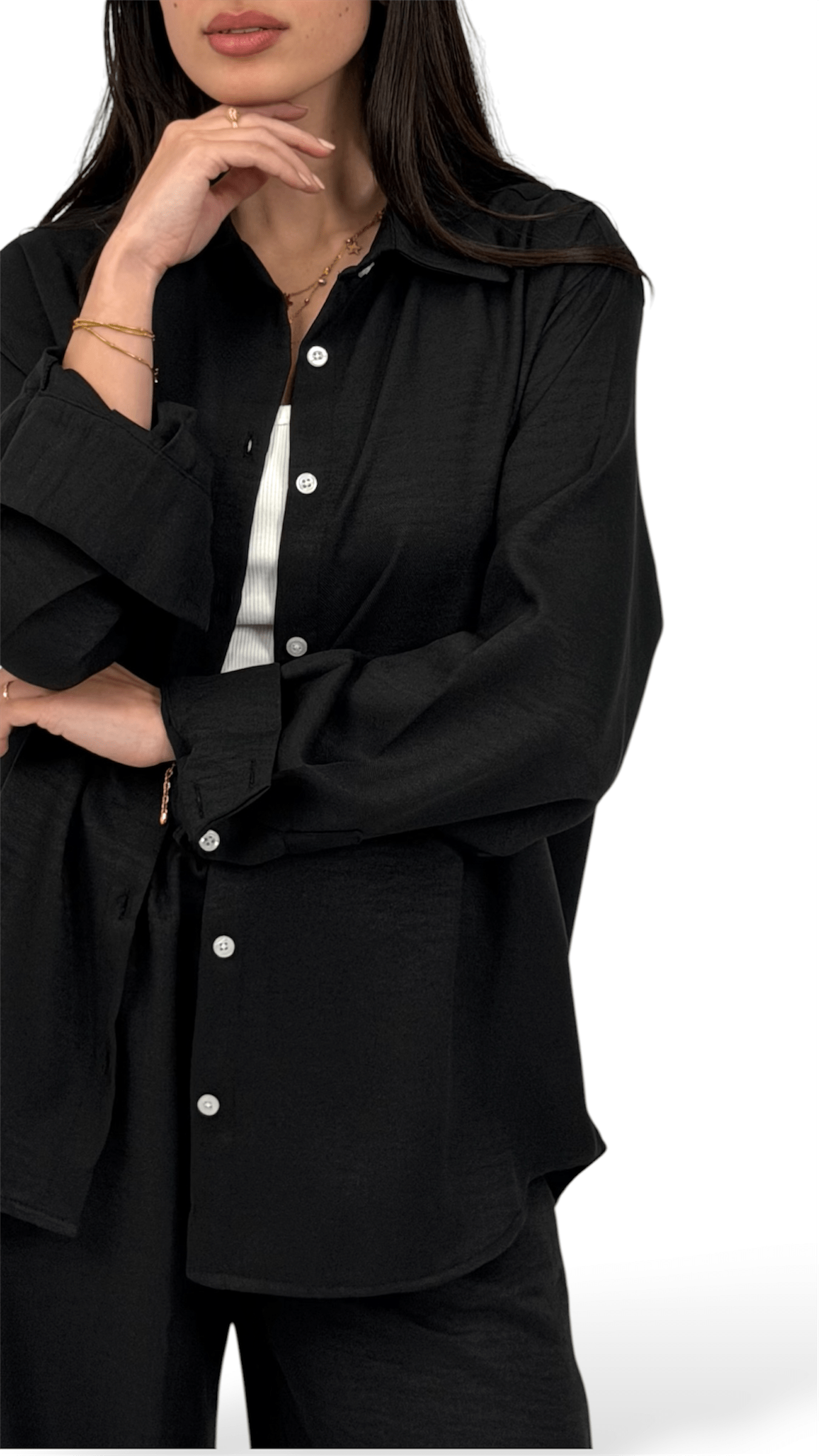 The Linen shirt - Black
