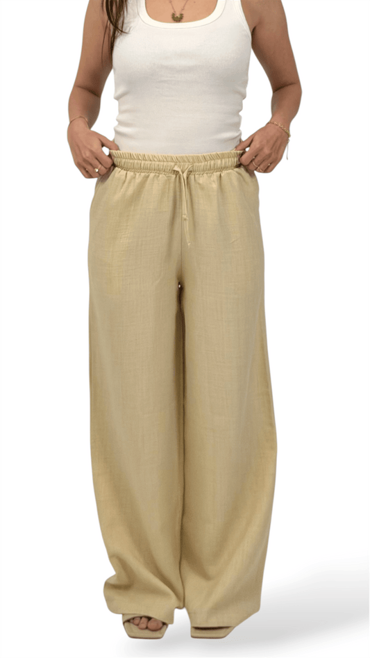The Linen pants - Beige