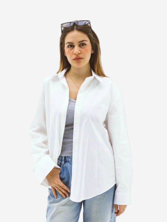 Clean plain shirt - white
