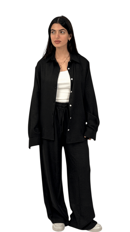 The Linen shirt - Black